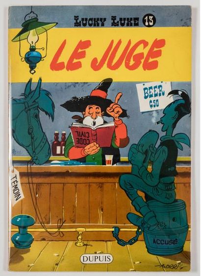 Lucky Luke 13 The judge: Original edition showing only very slight wear and tear....