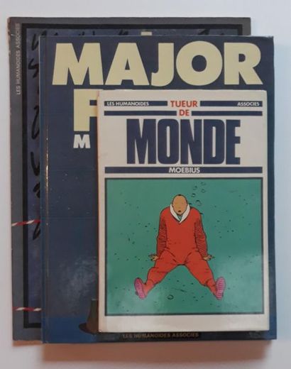 MOEBIUS set of 3 albums: Cauchemar Blanc (good condition), Tueur de monde, Major...