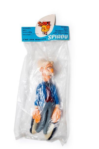 Spirou Latex Figurine représentant le comte de Champignac en état neuf dans son emballage...