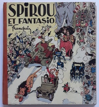 Spirou et Fantasio par Franquin Edition originale dos toilé orange. Renforcement...