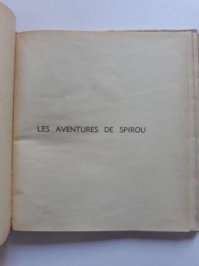 Spirou et Fantasio par Franquin Original edition with orange cloth back. Reinforcement...