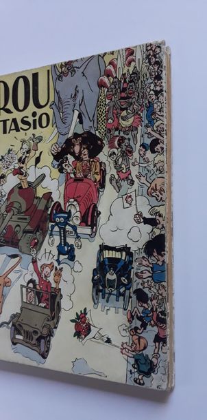 Spirou et Fantasio par Franquin Original edition with orange cloth back. Reinforcement...