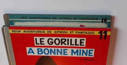 Spirou et Fantasio set of 2 albums: 11 and 19 (title in blue). Original editions....