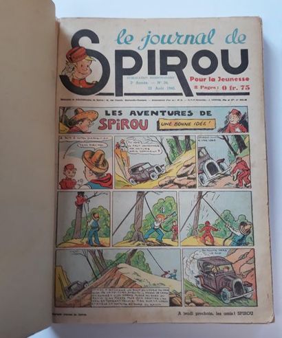 Spirou 7 Publisher's binder in good condition.