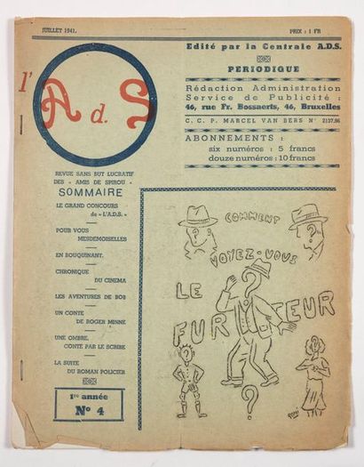 SPIROU ADS/Puck magazines: A collection of handmade booklets made in Brussels during...