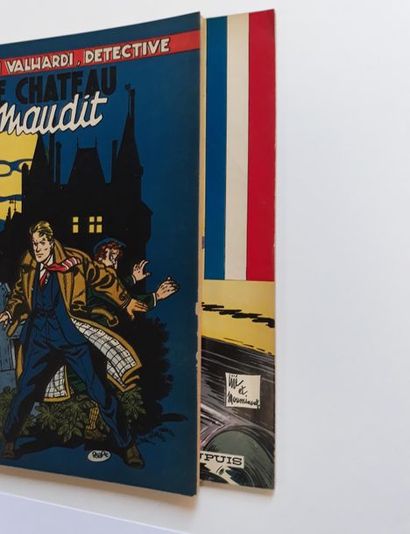 Valhardi ensemble de 2 albums : Le Château maudit, Le grand Rush. Editions originales...