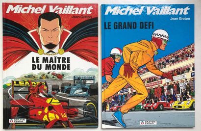 GRATON ensemble de 2 dédicaces : Michel Vaillant 56 et 1 (rééd 1992). Editions originales...