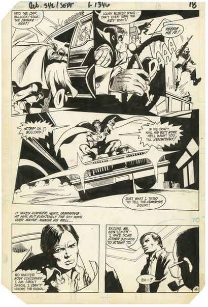 Gene COLAN (1926 - 2011) et Bob SMITH (né en 1951) 
Detective Comics Vol 1 542
Encre...