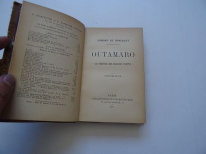 null « Outamaro : Le peintre des maisons vertes », Edmond de Goncourt ; Ed. Bibliothèque...