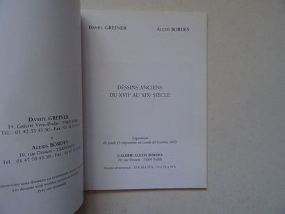 null « Dessins anciens du XVII au XIX siècle », [catalogue d’exposition], Œuvre collective...