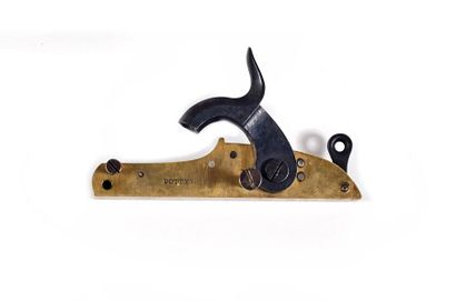 null Rare dismountable percussion lock for a marine gun or espingole. Lock with drowned...