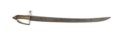 null Infantry saber known as a lighter model 1767, for the French Guards. Bronze...