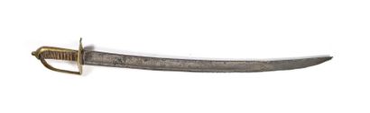 null Sardinian infantry sword. 
Leather-covered hilt with watermark. Brass mount,...