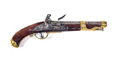 null Flintlock dragon pistol, model 1763-1766. 
Round barrel with thunder flats....