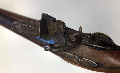 null Fusil d'artillerie à silex type 1777. 
Canon rond à méplats au tonnerre avec...