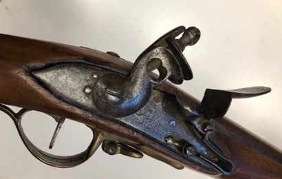 null Flintlock artillery rifle type 1777. 
Round barrel with thundering flats with...