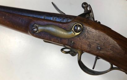 null Flintlock artillery rifle type 1777. 
Round barrel with thundering flats with...