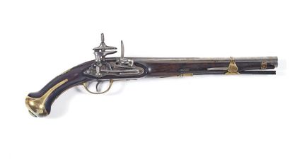 Long spanish cavalry pistol. Round barrel...