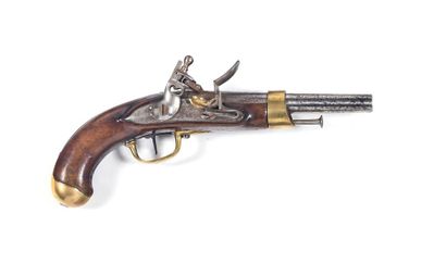 Flintlock cavalry pistol, model An XIII....