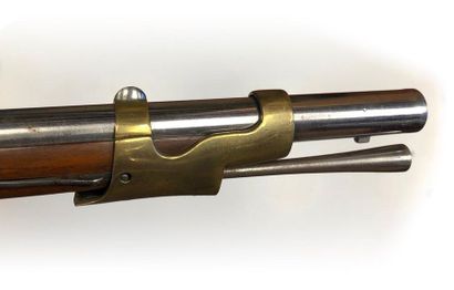 null Flintlock dragon rifle, model An IX. 
Round barrel with thunder flats, dated...