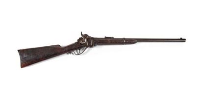 null Saddle rifle Sharps New model 1869, caliber 50-70. 
Round barrel with rise....
