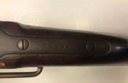 null Carabine de selle Sharps New model 1869, calibre 50-70. 
Canon rond avec hausse....