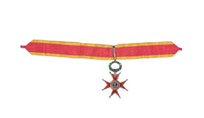  VATICAN ORDRE DE SAINT GREGOIRE LE GRAND. Croix de commandeur à titre civil en vermeil...