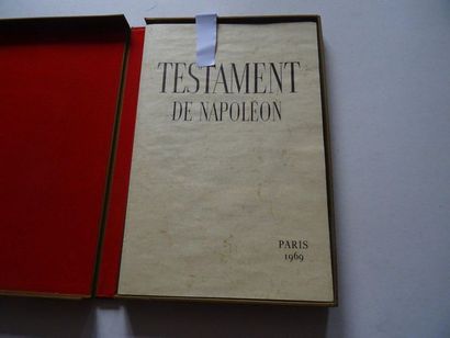  « Testament de Napoléon », [fac-similé], Jean-Pierre Babelon, Suzanne d’Huart ;...