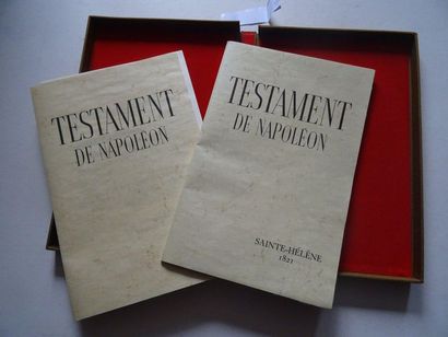 null « Testament de Napoléon », [fac-similé], Jean-Pierre Babelon, Suzanne d’Huart ;...