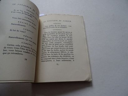 null « Le voyageur et l’amour », Paul Morand ; Ed. La grande maison de blanc, 1929,...