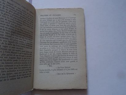 null "Le Jardinier du Roi: J.-B de la Quintinie, Jacques Gervais; Stock 1944, 240...