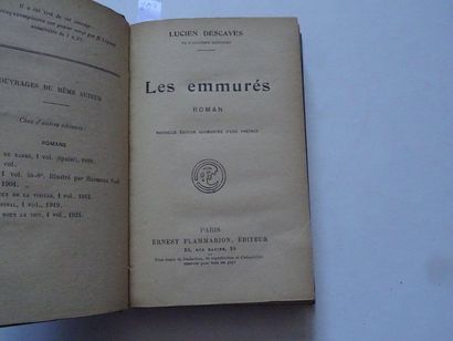 null "Les emmurés", Lucien Descave; Ed. Ernest Flammarion, undated, 360 p. (average...