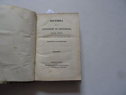  « Historia de la revolucion en Inglaterra », Mr. Guizot ; Ed. Establecimiento Tipografico,...