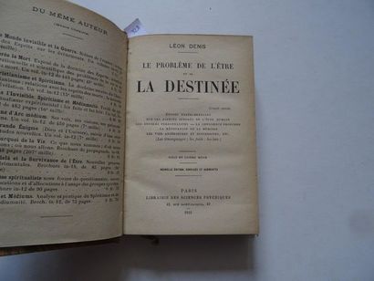 null "Le problème de l'être et de la destinée", L. Denis; Ed. Librairie des Sciences...