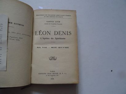 null « Léon Denis », G. Luces ; Ed. Jean Meyer, 1928, 308 p. (état d’usage)