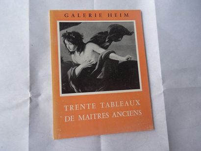 null "Trente tableaux de maitres ancien", [exhibition catalogue], Collective work...
