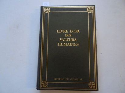 null "Livre d'or des valeurs humaines", Edmond de Salses; Editions du Mémorial, 1970,...