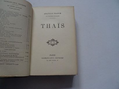 null « Thais », Anatole France ; Ed. Calmann-Lévy, sans date, 352 p. (état d’usa...