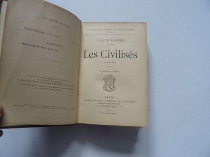 null « Les civilisés », C. Farrère ; Ed. Paul Ollendorf, 1906, 320 p. (état d’us...