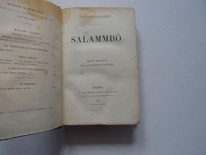 null "Salambô", Gustave Flaubert; Ed. Gustave Charpentier, 1883, 376 p. (state of...