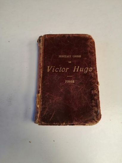  « Morceaux choisis de Victor Hugo : Prose », Victor Hugo ; Ed. Ch. Delagrave, non... Gazette Drouot