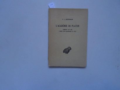 null "L'académie de Platon : Comment a né l'idée d'en rechercher le site ", P.Z Aristophron...