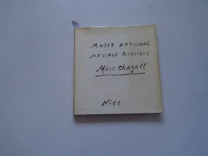 null "Musée national, message biblique, Marc Chagall", [donation catalogue], Charles...