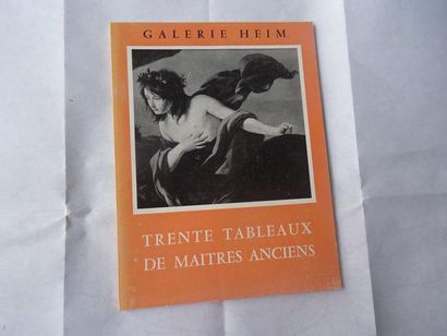 null « Trente tableaux de maitres ancien », [catalogue d’exposition], Œuvre collective...