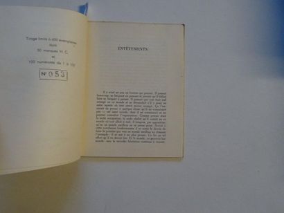 null « Travaux forcés », Bernard Citroën ; Ed. Osmose, 1952, non paginé (état moyen :...