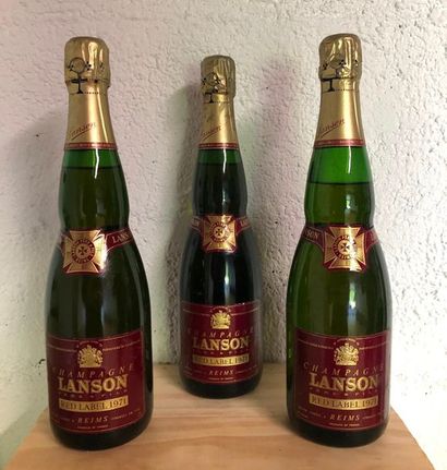 null LANSON RED LABEL / 1971 / 3 BOUTEILLES

