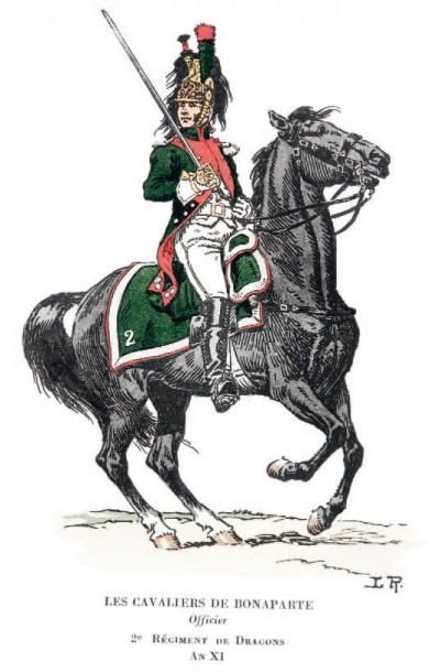 ROUSSELOT (Lucien) Les cavaliers de Bonaparte. représentation des tenues et uniformes...
