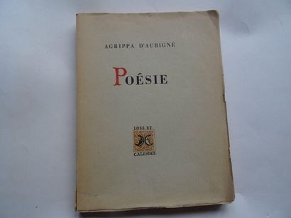 null "Poetry", Agrippa d'Aubigné; Ed. Ides et Calendes, 1943, 190 p. (state of use...