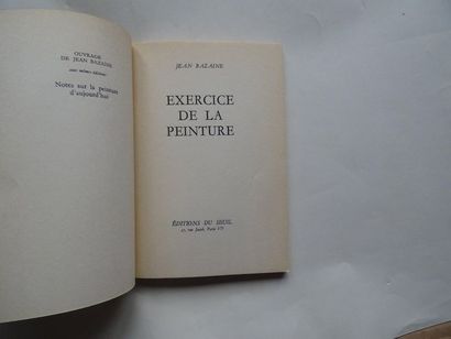 null "Exercice de la peinture", Jean Bazaine; Ed. Aux éditions du seuil, 1973, 104...