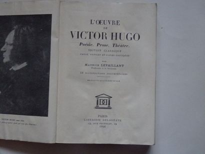 null "L'œuvre de Victor Hugo: Poésie, prose, théâtre", Maurice Levaillant, Victor...